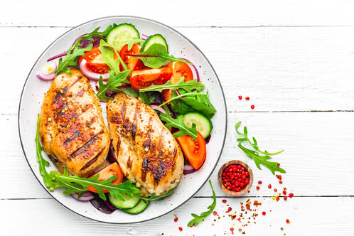 Recipe: Chicken breast on a rocket salad