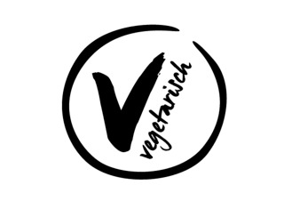 The image displays the logo for our vegetarian organic cheese products.