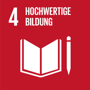 The image symbolises the goal of ‘Quality Education’ within the framework of the UN Sustainable Development Goals.
