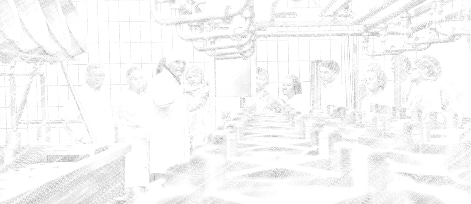 The image depicts a group of individuals in an industrial or laboratory-like environment, likely at work or attending a training session.